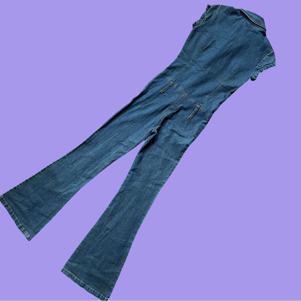 2/50$ Vintage 70s Style Denim Jumpsuit | Vintage - Picture 4 of 9